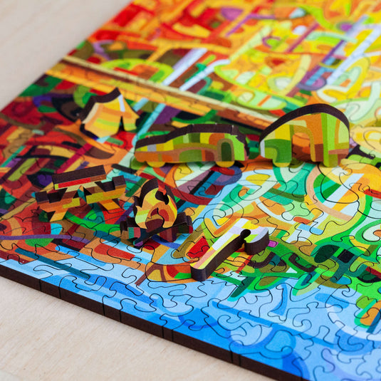Falling by Mandy Budan 461 Piece Wooden Jigsaw Puzzle by Stumpcraft