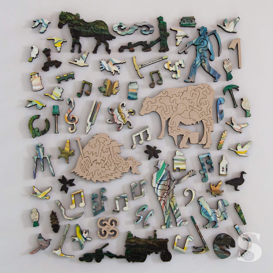Morning by Steve R. Coffey 595 Piece Wooden Jigsaw Puzzle by Stumpcraft