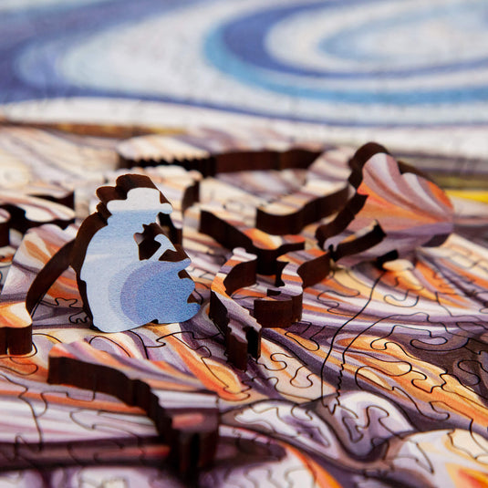 Badlands to the Bone by Julie deBoer 540 Piece Wooden Jigsaw Puzzle by Stumpcraft