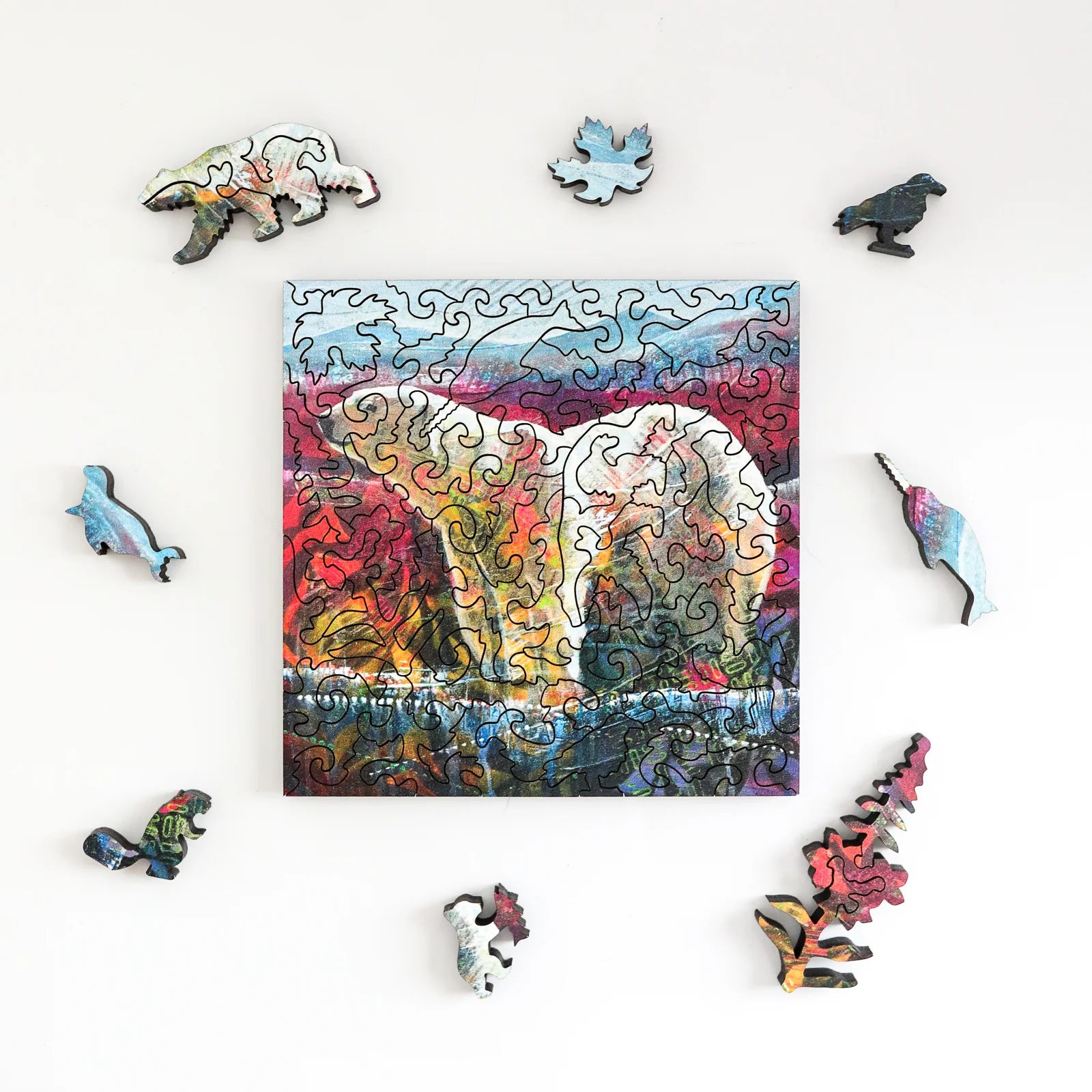 Polar Expedition by John Webster 58 Piece Wooden Jigsaw Puzzle by Stumpcraft