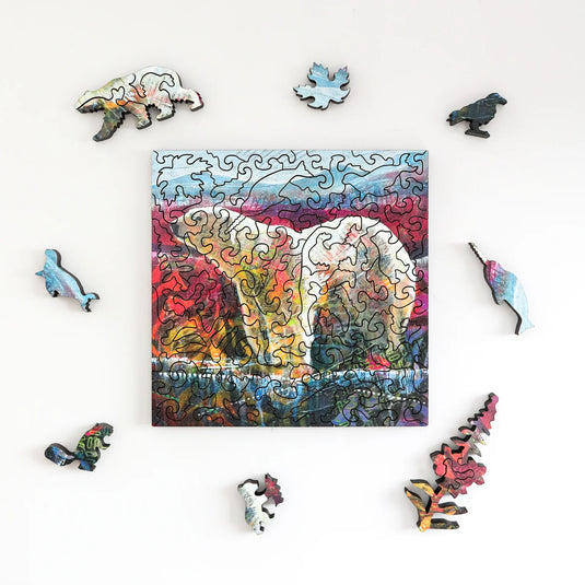 Polar Expedition by John Webster 58 Piece Wooden Jigsaw Puzzle by Stumpcraft