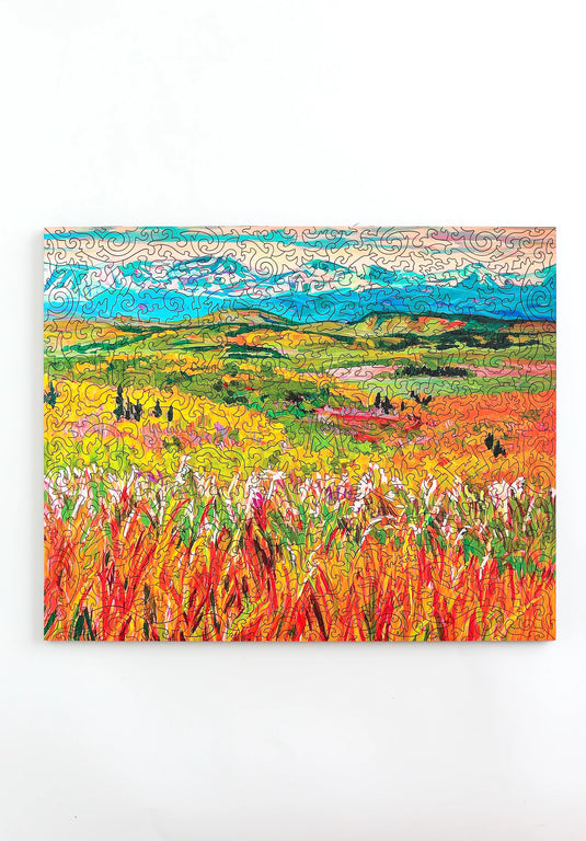 Heading West by Alison Philpotts 388 Piece Wooden Jigsaw Puzzle by Stumpcraft