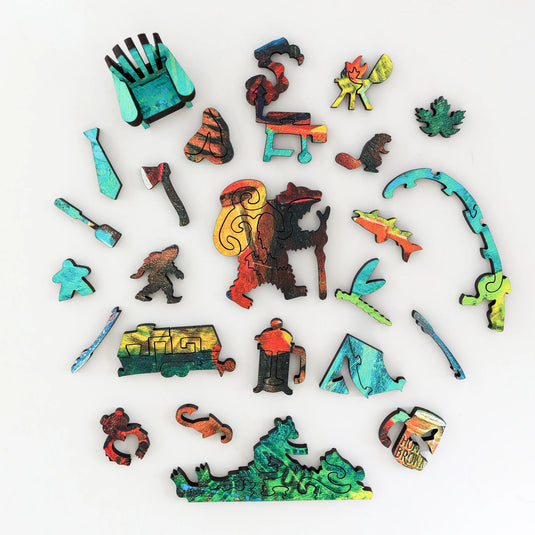 Bear Necessities by John Webster 235 Piece Wooden Jigsaw Puzzle by Stumpcraft