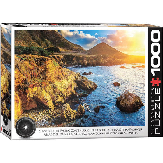 Sunset on the Pacific Coast 1000 Piece Jigsaw Puzzle by Eurographics - 1