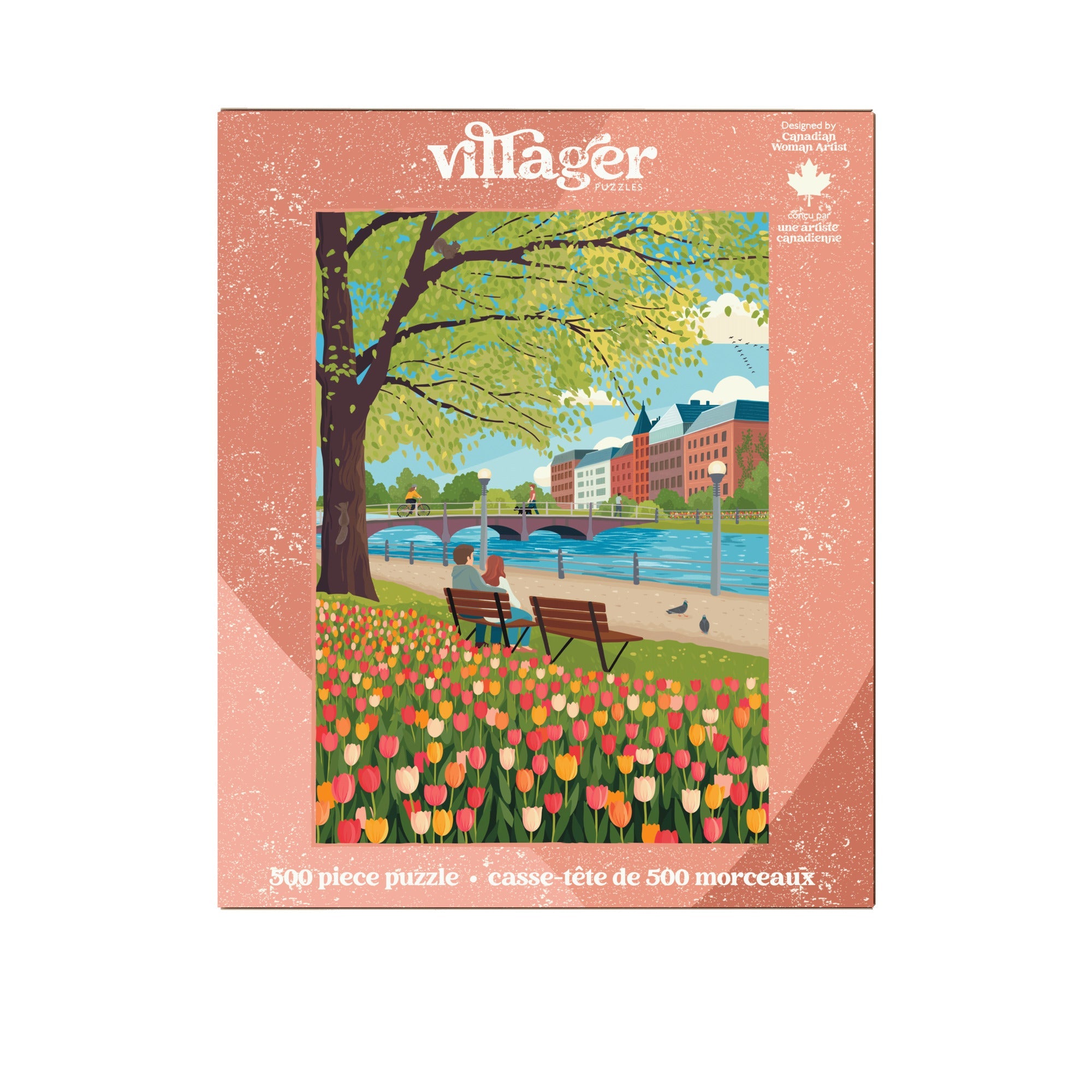 Tulip Season 500 Piece Jigsaw Puzzle by Villager Puzzles