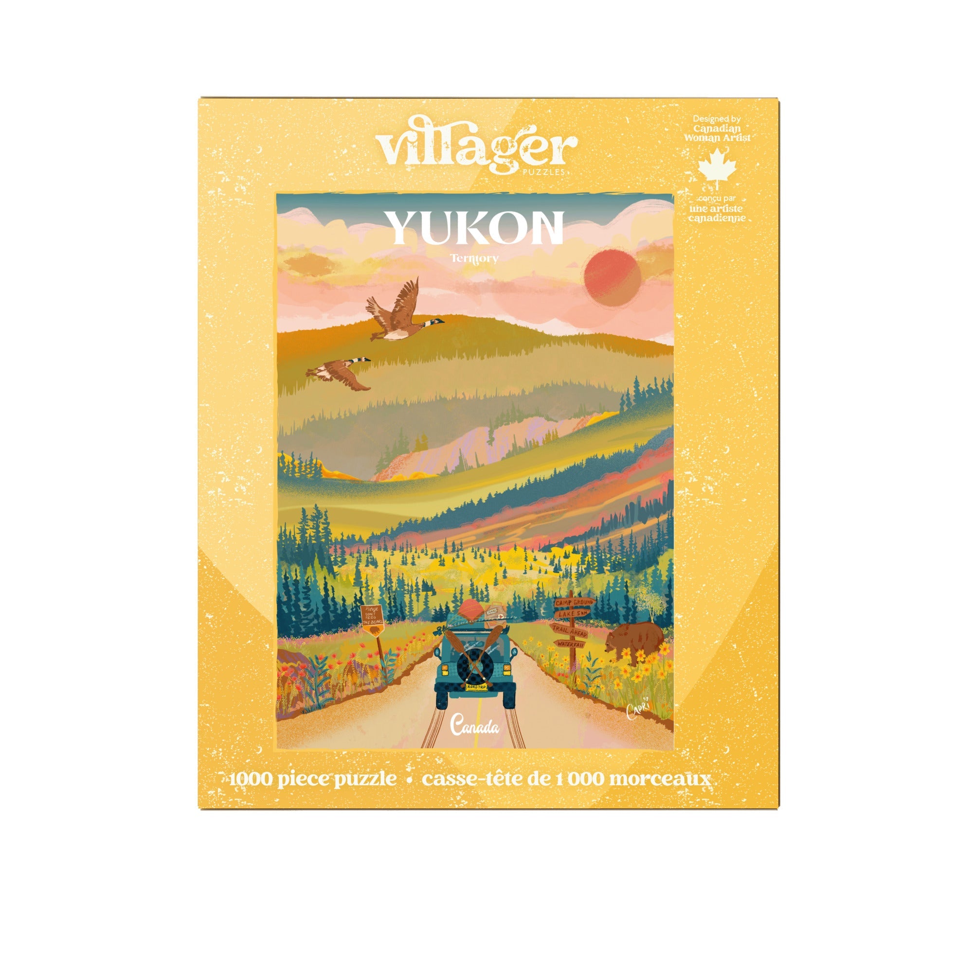 Yukon Road Trip 1000 Piece Jigsaw Puzzle by Villager Puzzles
