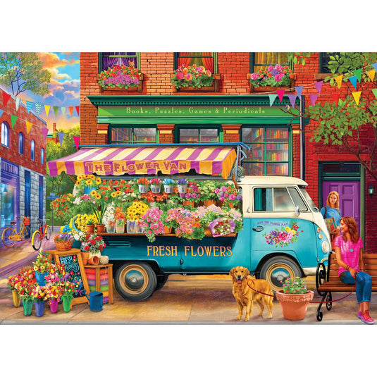 VW Florist by Chris Bigelow 1000 Piece Jigsaw Puzzle by Eurographics - 2