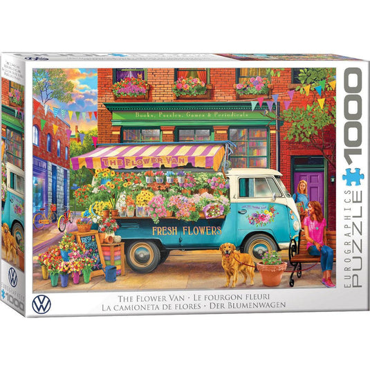 VW Florist by Chris Bigelow 1000 Piece Jigsaw Puzzle by Eurographics - 1