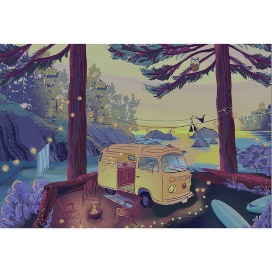 Twilight Campsite | 1000-Piece Puzzle for Adults | Designed in Canada by Capri Sadler - 5