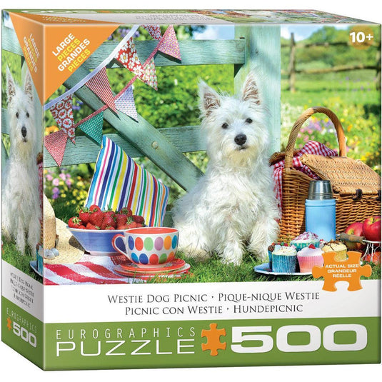 Westie Dog Picnic 500 Piece Jigsaw Puzzle by Eurographics - 1