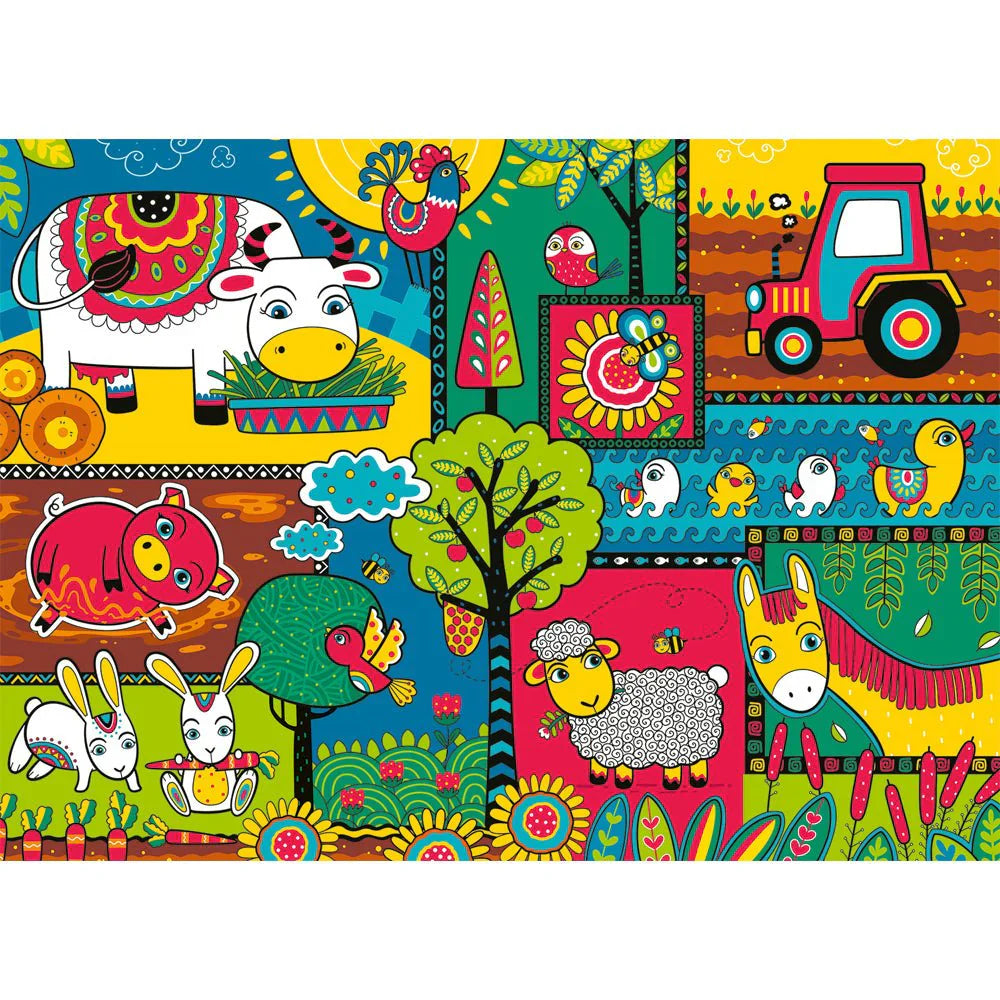 A Day at the Farm 60 Piece Jigsaw Puzzle by Ravensburger