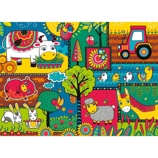 A Day at the Farm 60 Piece Jigsaw Puzzle by Ravensburger - 2