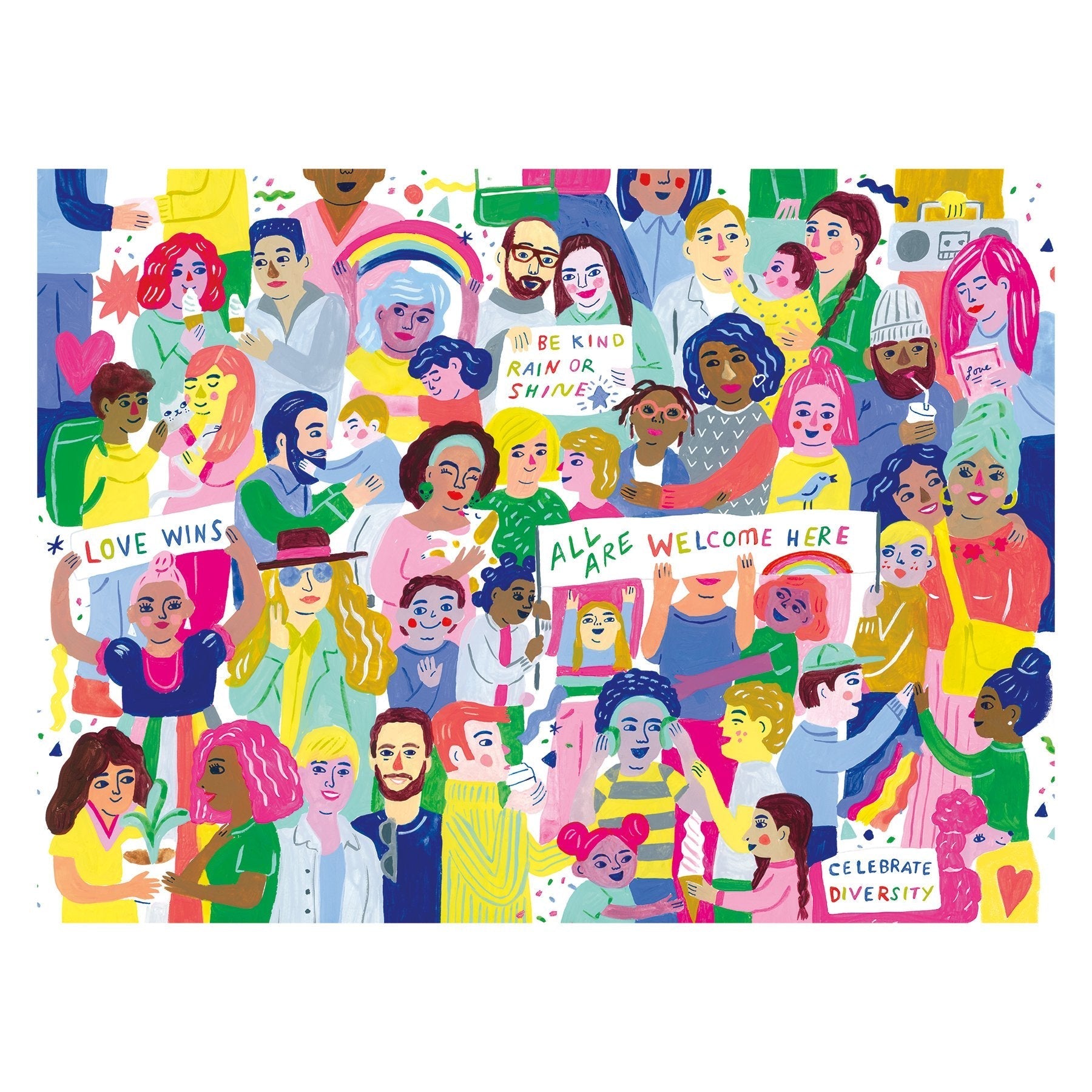 All Are Welcome Here! 1000 Piece Family Puzzle by Galison
