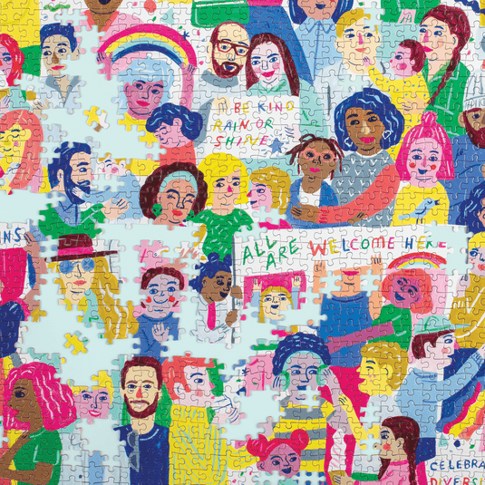 All Are Welcome Here! 1000 Piece Family Puzzle by Galison - 4