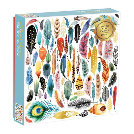 Arrows & Feathers 500 Piece Jigsaw Puzzle by Galison - 1
