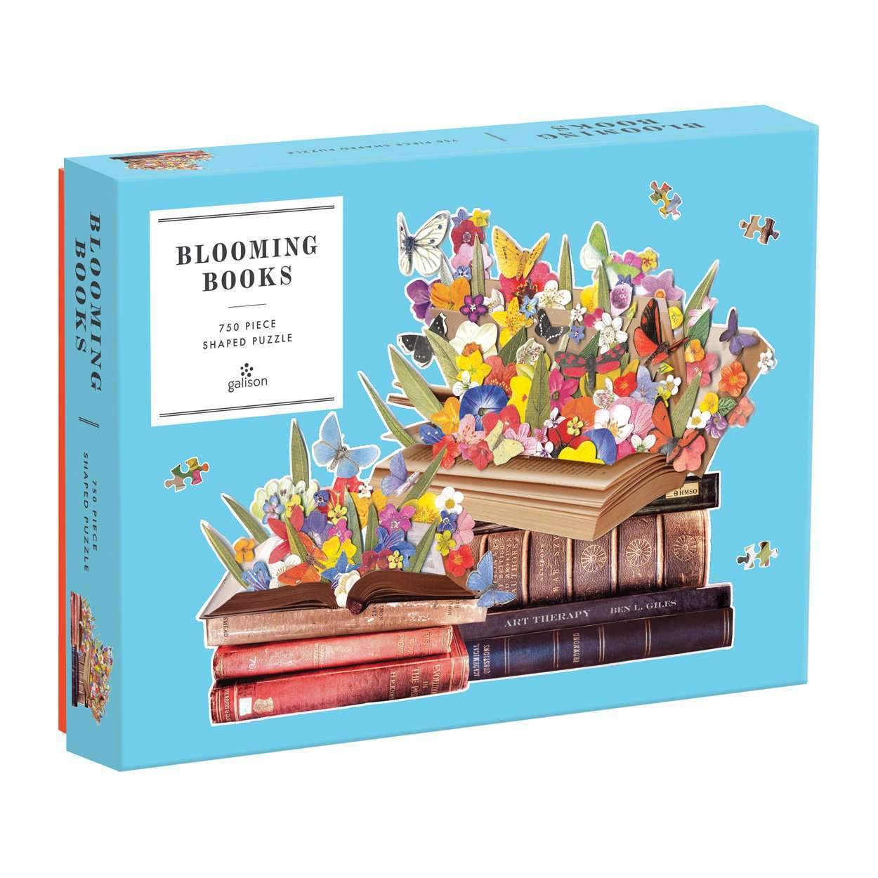 Blooming Books 750 Piece Shaped Jigsaw Puzzle by Galison