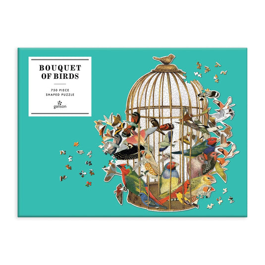 Bouquet of Birds 750 Piece Jigsaw Puzzle by Galison