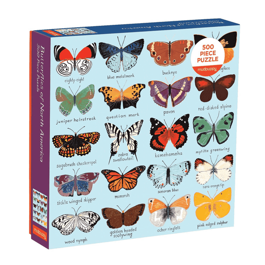 Butterflies of North America 500 Piece Family Puzzle by Galison - 1