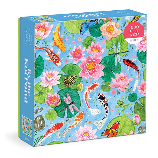 By The Koi Pond 1000 Piece Jigsaw Puzzle by Galison - 1
