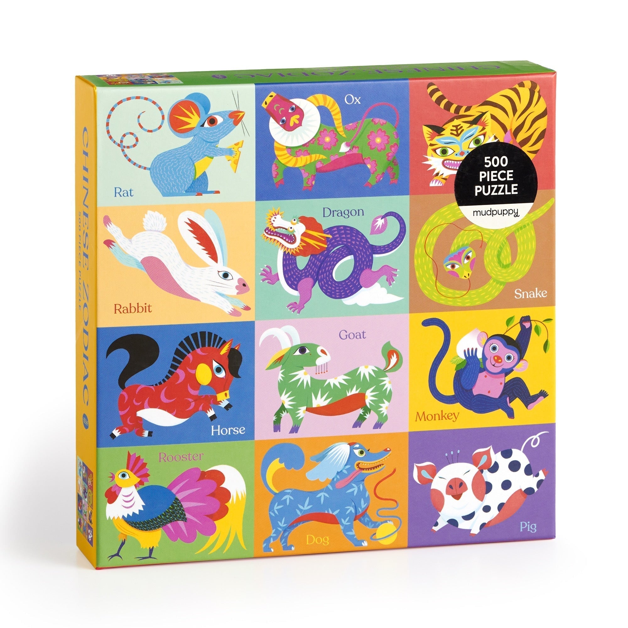 Chinese Zodiac 500 Piece Jigsaw Puzzle by Galison