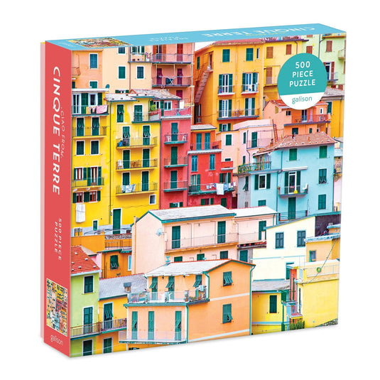 Ciao from Cinque Terre 500 Piece Jigsaw Puzzle by Galison - 1