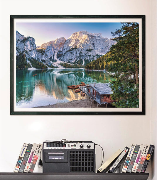 Emerald Lake Braies 1000 Piece Jigsaw Puzzle by Clementoni Puzzles - 4