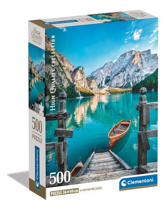 Braies Lake 500 Piece Jigsaw Puzzle by Clementoni Puzzles - 1