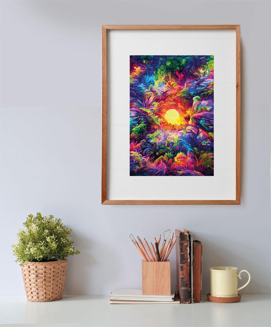 Colorboom: Psychedelic Jungle Sunrise 500 Piece Jigsaw Puzzle by Clementoni Puzzles - 6