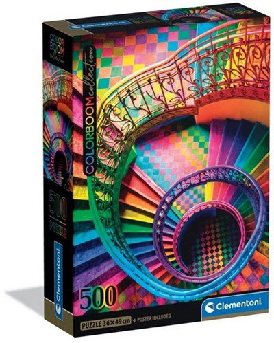 Colorboom: Stairs 500 Piece Jigsaw Puzzle by Clementoni Puzzles