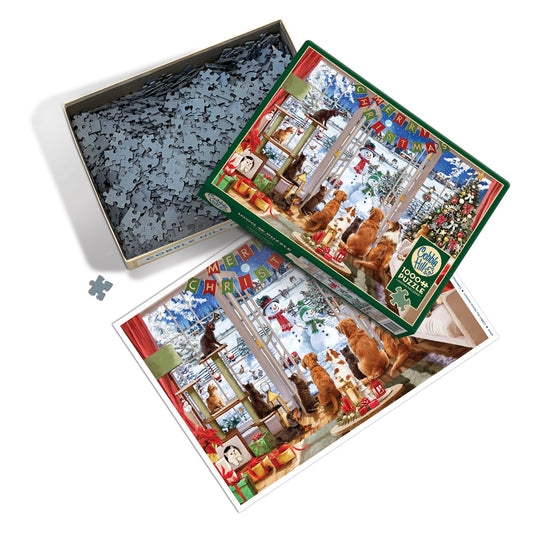 Christmas Visitors 1000 Piece Jigsaw Puzzle by Cobble Hill - 3