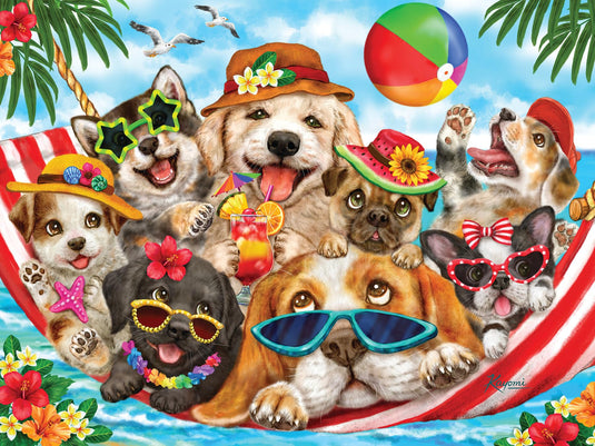 Hammock Party 275 Piece Jigsaw Puzzle by Cobble Hill - 1