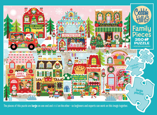 Tinsel Town (Family) 350 Piece Jigsaw Puzzle by Cobble Hill - 4