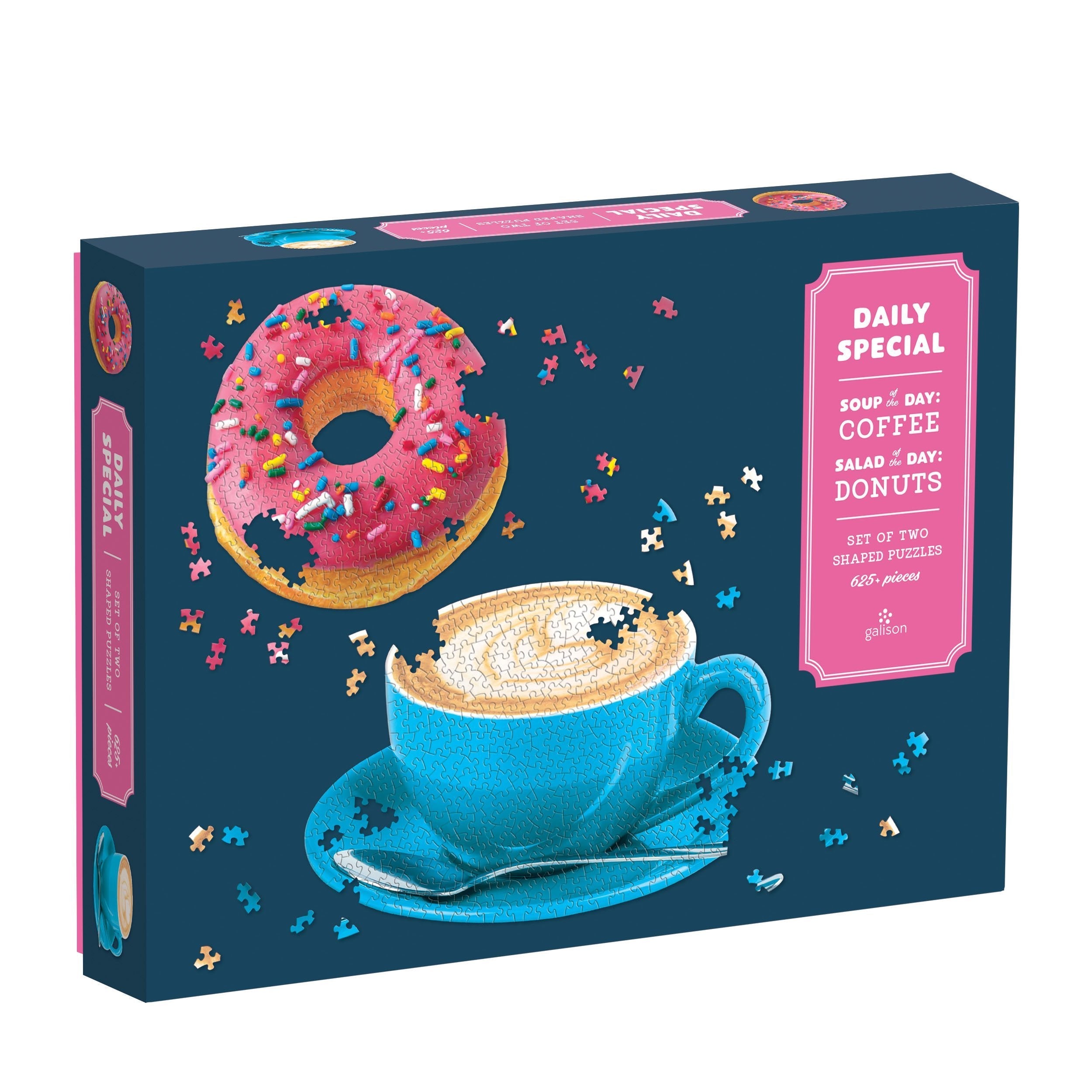 Daily Special Two-Part 650 Piece Shaped Jigsaw Puzzle by Galison