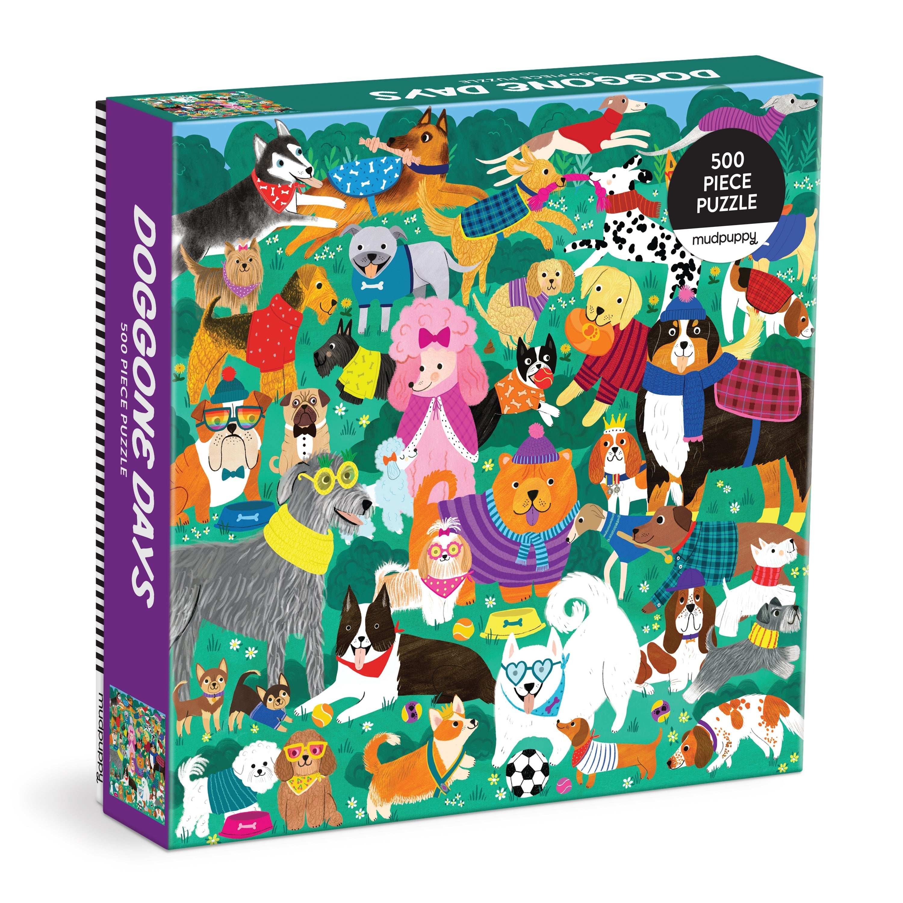 Doggone Days 500 Piece Jigsaw Puzzle by Galison