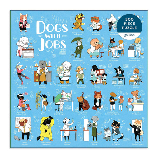 Dogs With Jobs 500 Piece Jigsaw Puzzle by Galison - 2