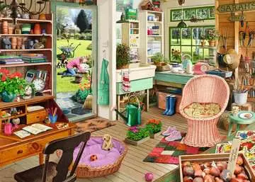 My Haven No 8: The Garden Shed 1000 Piece Jigsaw Puzzle by Ravensburger - 1