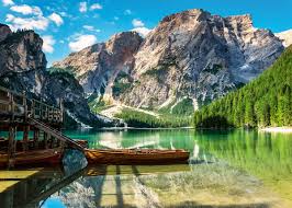 Pragser Wildsee, South Tyrol, Italy 1000 Piece Jigsaw Puzzle by Ravensburger - 2