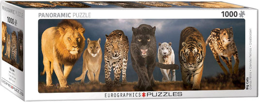 Big Cats 1000 Piece Jigsaw Puzzle by Eurographics - 1