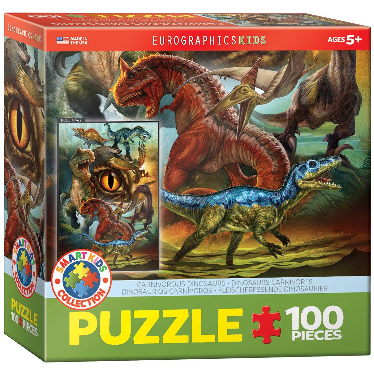 Carnivorous Dinosaurs 100 Piece Jigsaw Puzzle by Eurographics