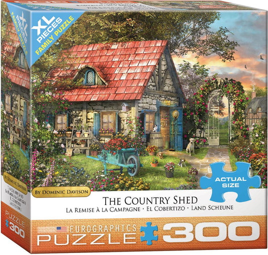 Country Shed by Davison 300 Piece Jigsaw Puzzle by Eurographics - 1