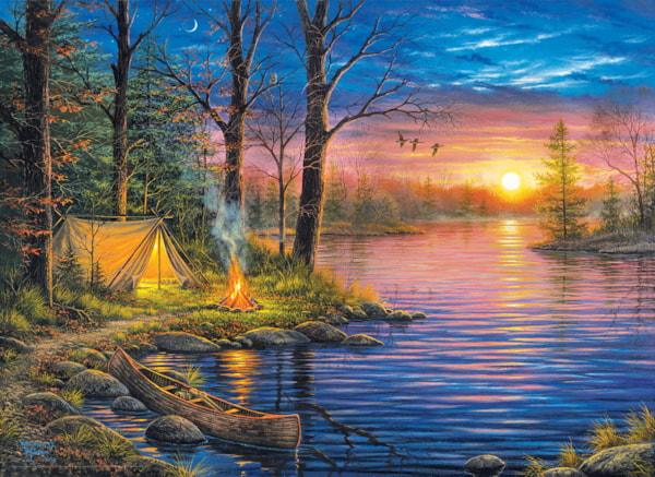 Evening Mist by Abraham Hunter 1000 Piece Jigsaw Puzzle by Eurographics