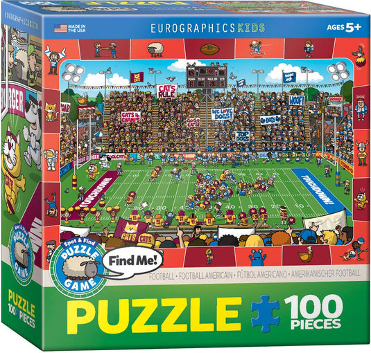 Football 100 Piece Jigsaw Puzzle by Eurographics - 1