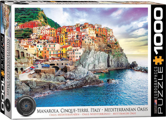 Manarola CinqueTerre Italy 1000 Piece Jigsaw Puzzle by Eurographics - 1