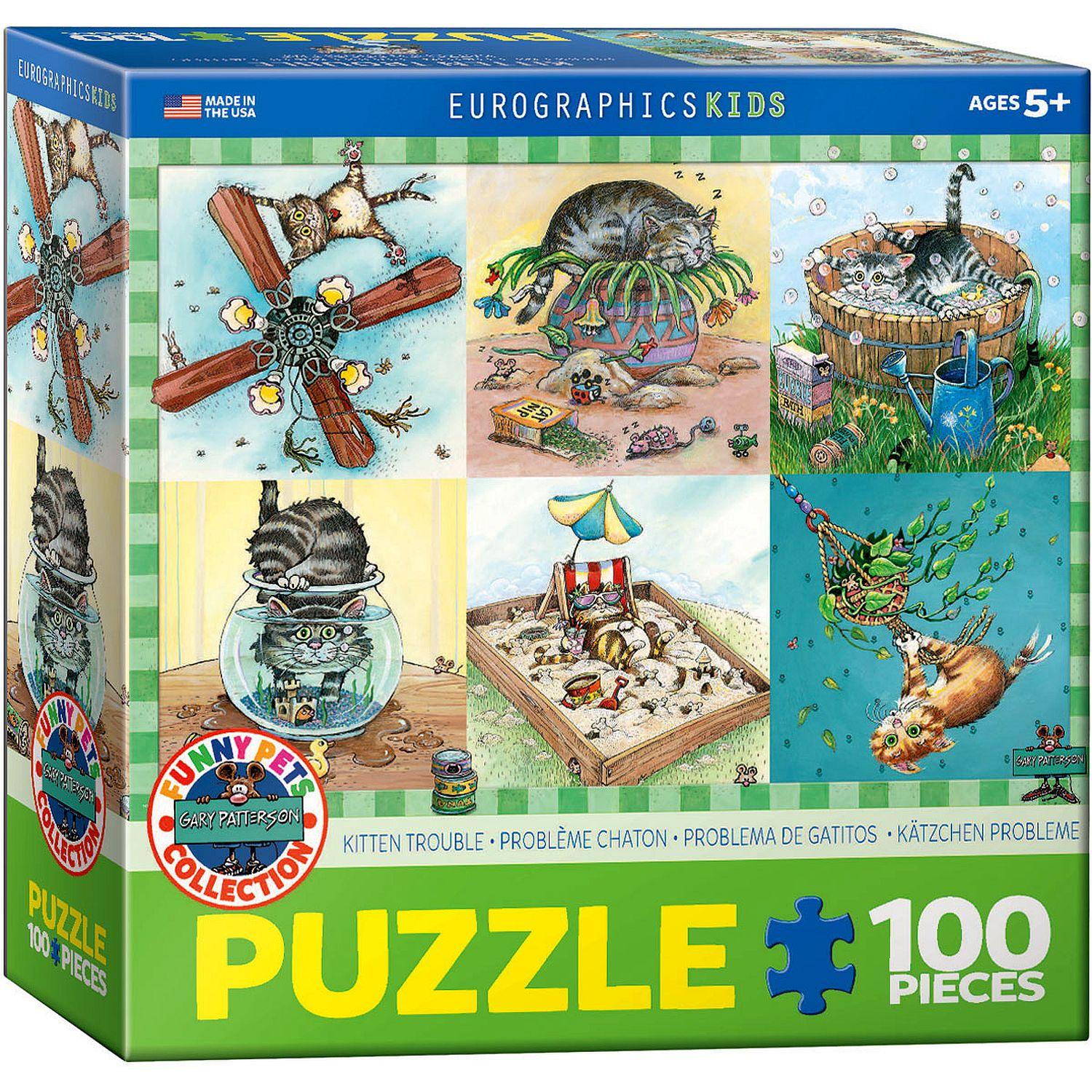 Kitten Trouble (Special Offer) 100 Piece Jigsaw Puzzle by Eurographics