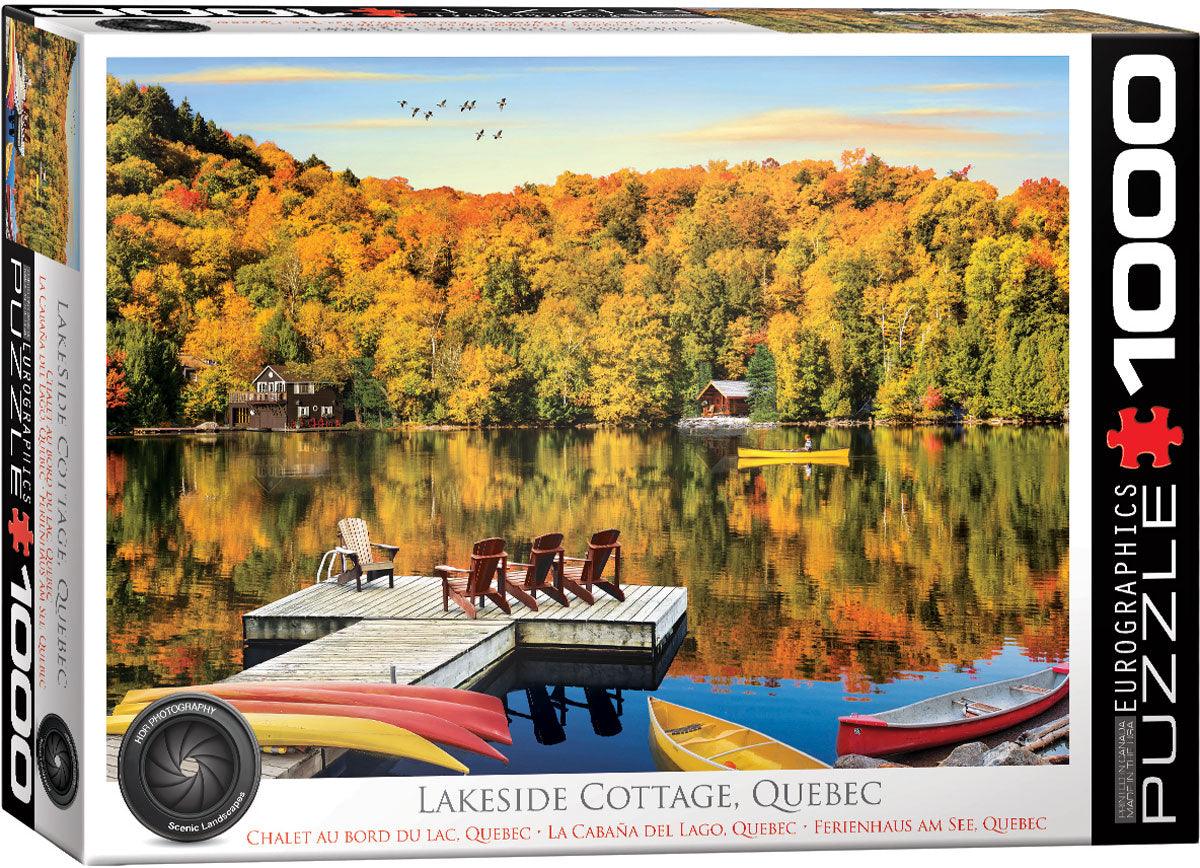 Lakeside Cottage, Quebec 1000 Piece Jigsaw Puzzle by Eurographics