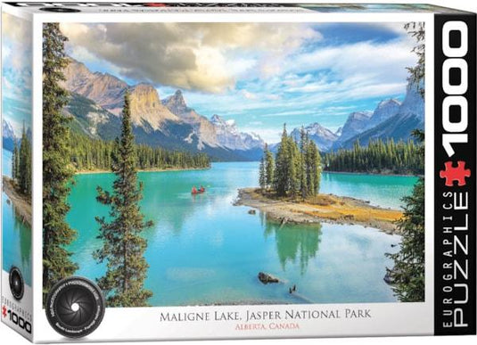 Maligne Lake, Alberta 1000 Piece Jigsaw Puzzle by Eurographics - 1