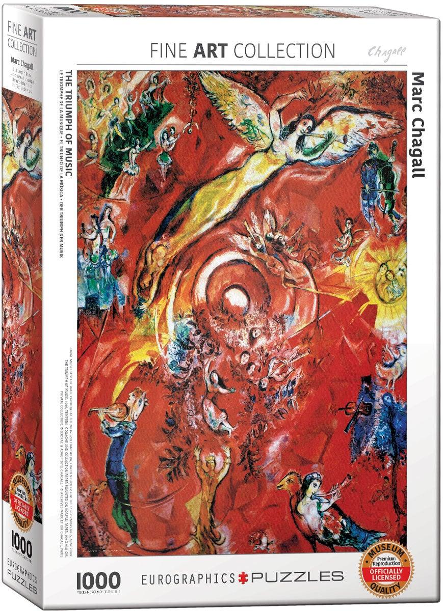 Triumph of Music by Chagall 1000 Piece Jigsaw Puzzle by Eurographics