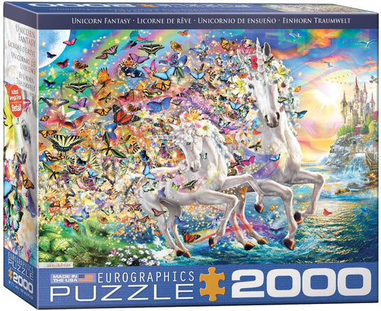 Unicorn Fantasy 2000 Piece Jigsaw Puzzle by Eurographics - 1