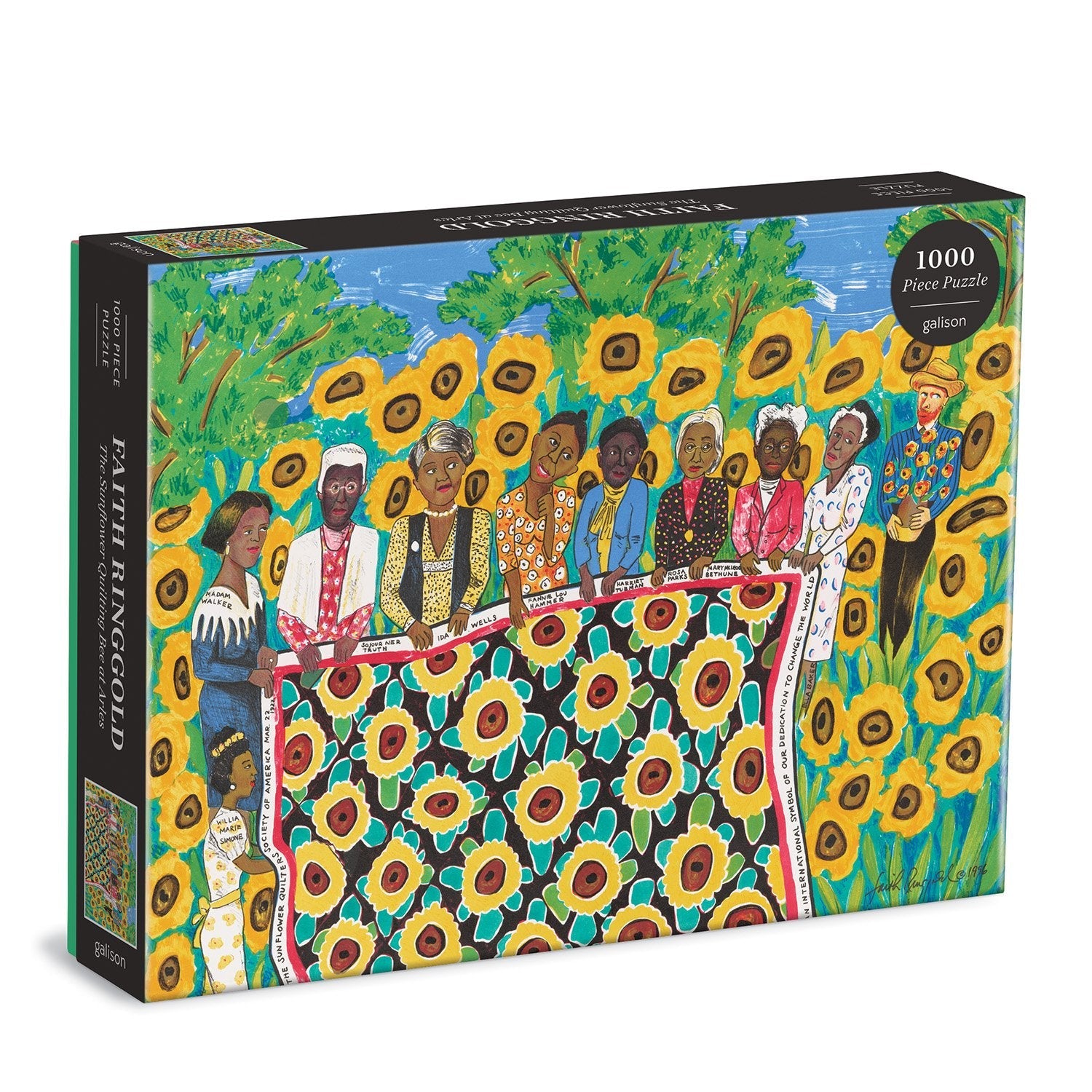 The Sunflower Quilting Bee at Arles 1000 Piece Jigsaw Puzzle by Galison