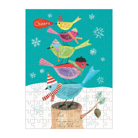 Festive Friends 130 Piece Mini Jigsaw Puzzle by Galison